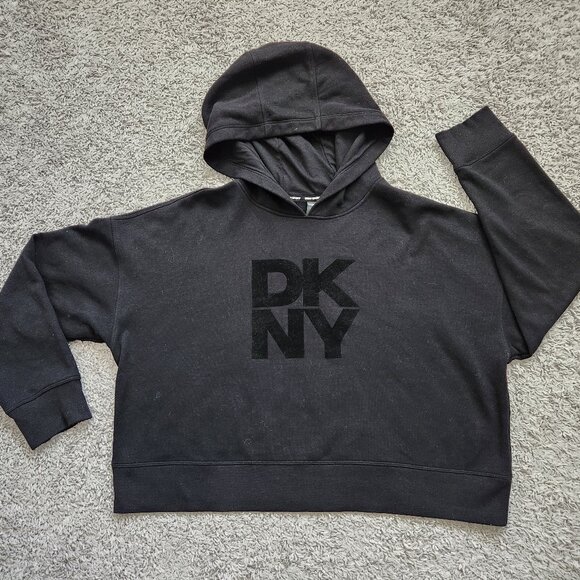 DKNY cropped pullover hoodie - Picture 3 of 6